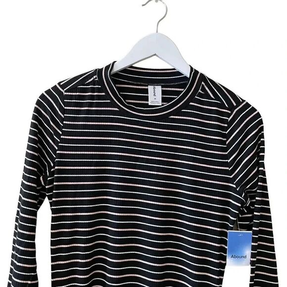 Nordstrom ABOUND Raincheck Ruched Side Dress Bodycon Mini Dress Black M - Picture 3 of 14